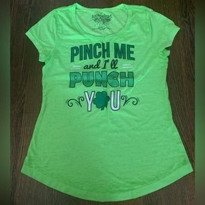 Green t-shirt, perfect for St. Paddy’s Day, GUC - Size M
